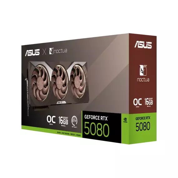 Placă Video ASUS RTX5080-O16G-NOCTUA, 16GB GDDR7 256bit, 2 image