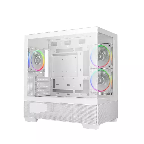 Carcasă PC Deepcool CG380 3F WH, Mini-Tower, Fără PSU, Alb, 4 image