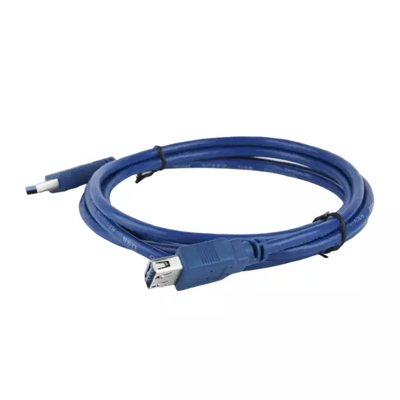 Cablu prelungitor Cablexpert CCP-USB3-AMAF-6, USB Type-A (F)/USB Type-A (M), 1,8m, Albastru, 3 image
