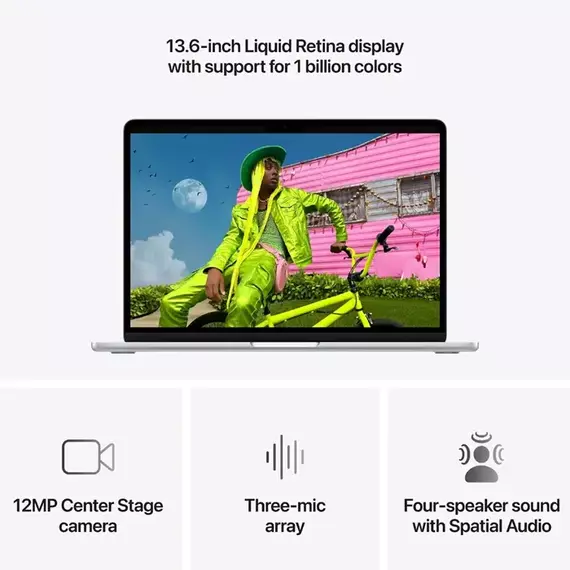 NB Apple MacBook Air 13.6" Z1L0000BR Silver (M5 16Gb 512Gb) 70W charger, 3 image
