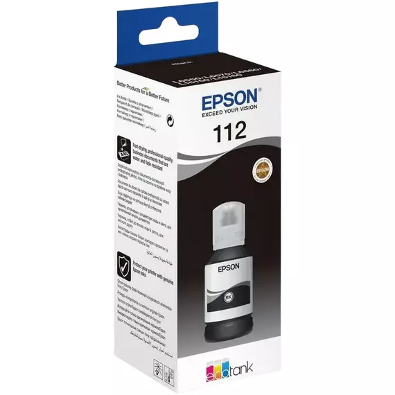 Recipient de cerneală Epson 112 EcoTank, C13T06C14A, Negru, 3 image