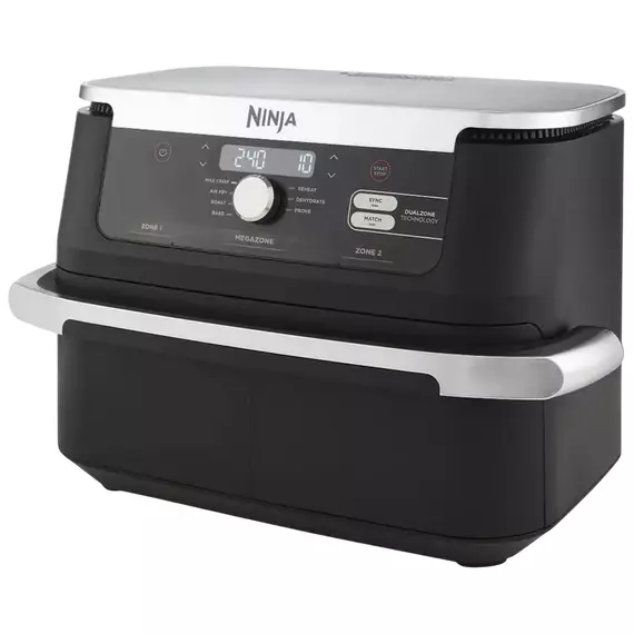 Friteuză cu aer cald Ninja AF500EU, Negru | Argintiu, 3 image