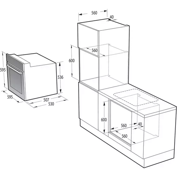 Cuptor Electric Gorenje BO635E1B, Negru, 6 image