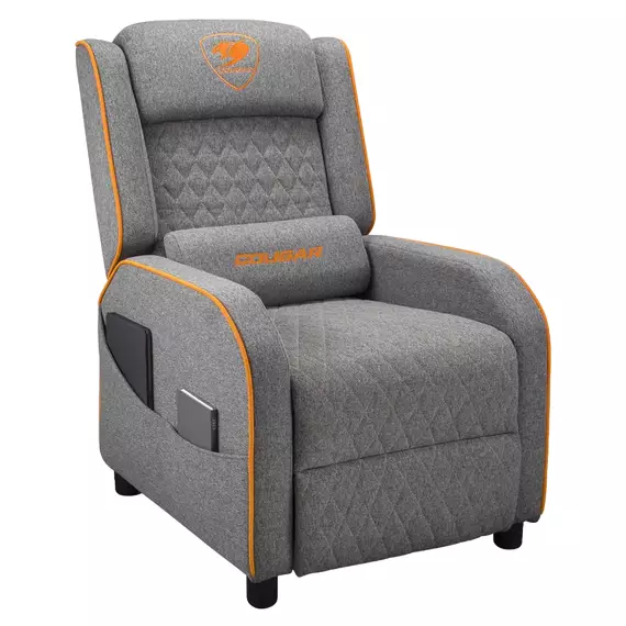 Scaun Gaming Cougar Ranger One Gray, Textil, Gri | Portocaliu, 7 image