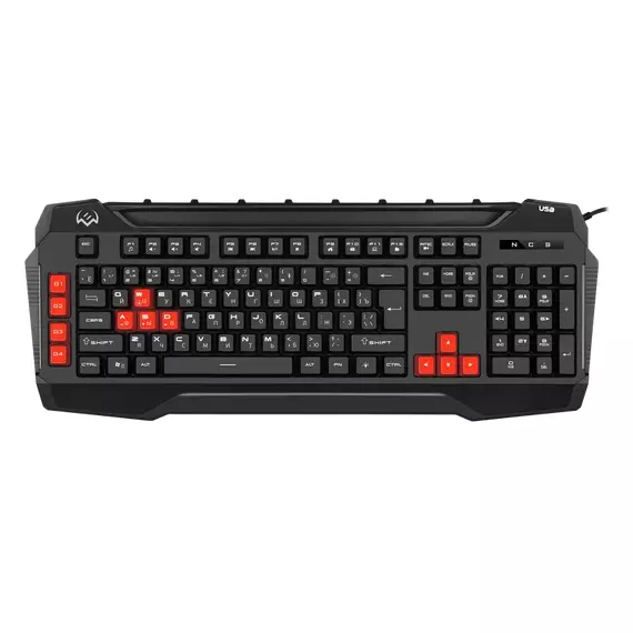 Tastatură SVEN KB-G8800, Cu fir, Negru, 5 image