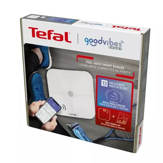 Cântar de podea Tefal BM9640S1, Alb, 3 image