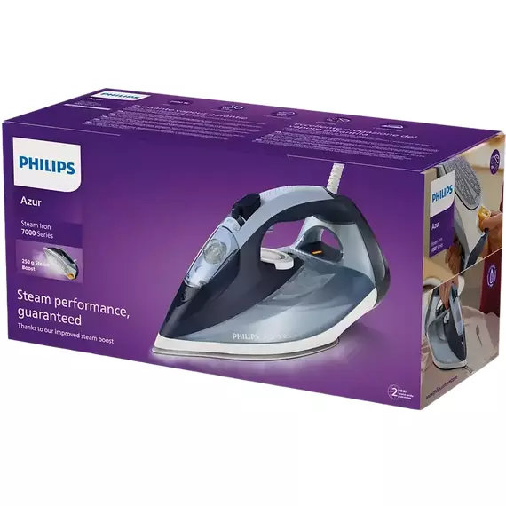 Fier de călcat Philips DST7020/20, 2800W, Albastru deschis, 2 image