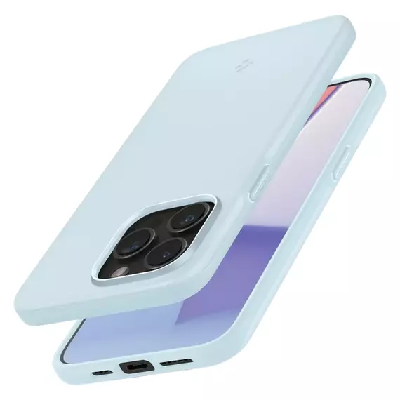 Husă Spigen iPhone 15 Pro Thin Fit, Albastru stins, 6 image