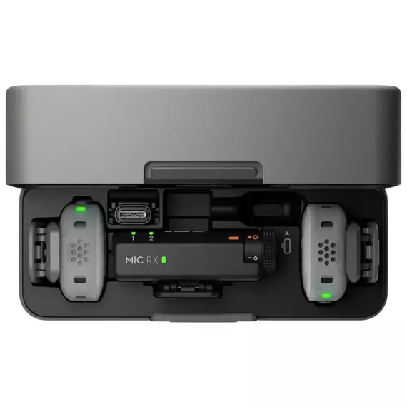 DJI Mic Mini 2 Charging Case for 2TX + 1RX, Black, 5 image