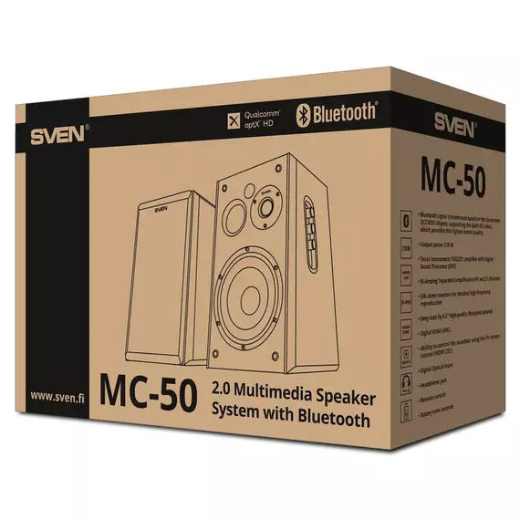 Boxă portabilă 2.0 CH SVEN MC-50, Negru, 8 image