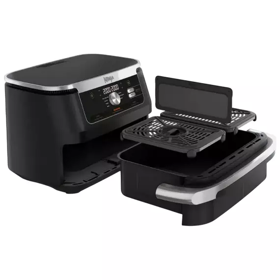 Friteuză cu aer cald Ninja AF500EU, Negru | Argintiu, 4 image
