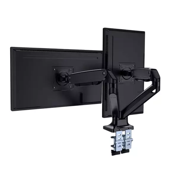 Suport birou pentru monitoare Gembird MA-DA2-03, Negru, 6 image