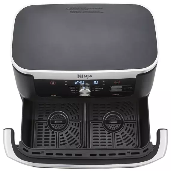 Friteuză cu aer cald Ninja AF500EU, Negru | Argintiu, 2 image