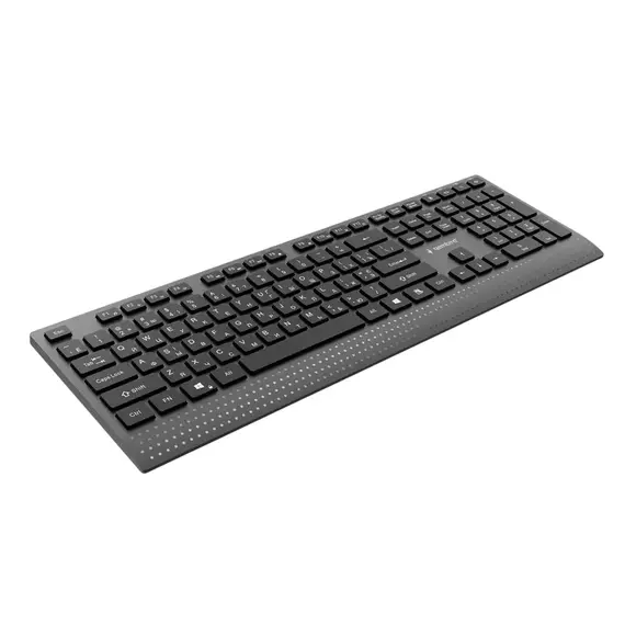 Keyboard Gembird KB-MCH-06-CYRL, Slimline, Chocolate type, 1.8m, USB-A + C, EN/RU, Black, 4 image