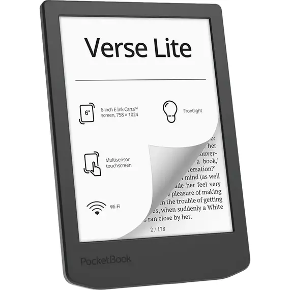 eBook Reader PocketBook 619 Verse Lite, Gri, 4 image