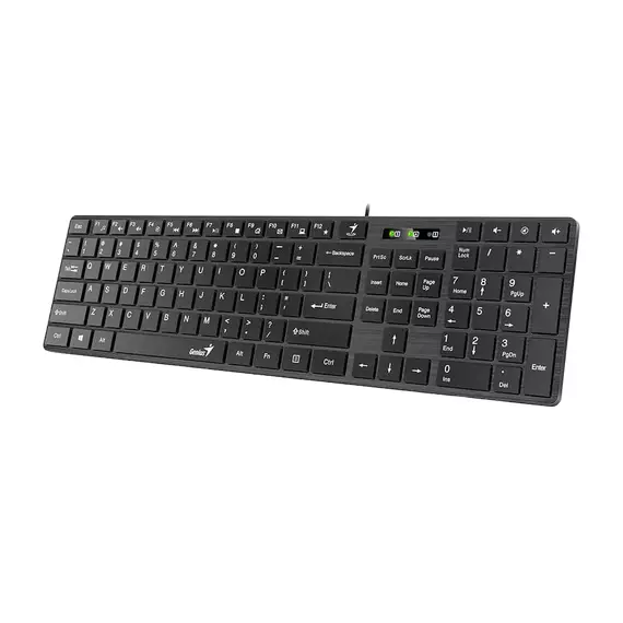 Tastatură Genius SlimStar 126, Cu fir, Negru, 2 image