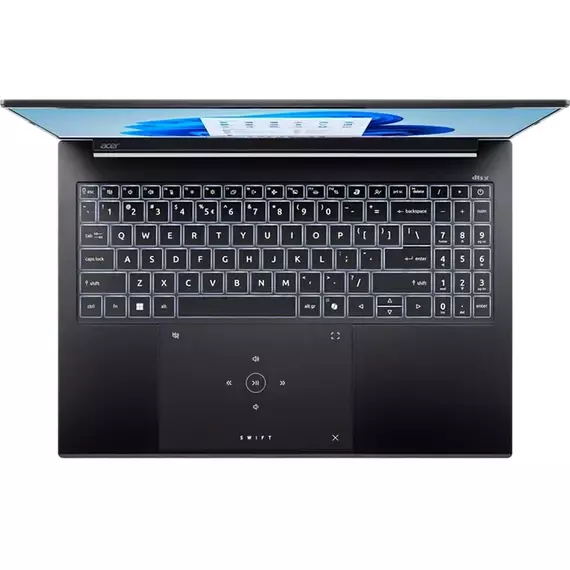 Laptop 16" Acer Swift Go 16 AI OLED SFG16-74, Obsidian Black, Intel Core Ultra 9 288V, 32GB/1024GB, Windows 11 Home, 8 image