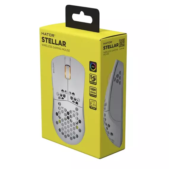 Mouse Wireless HATOR Stellar, Alb, 3 image