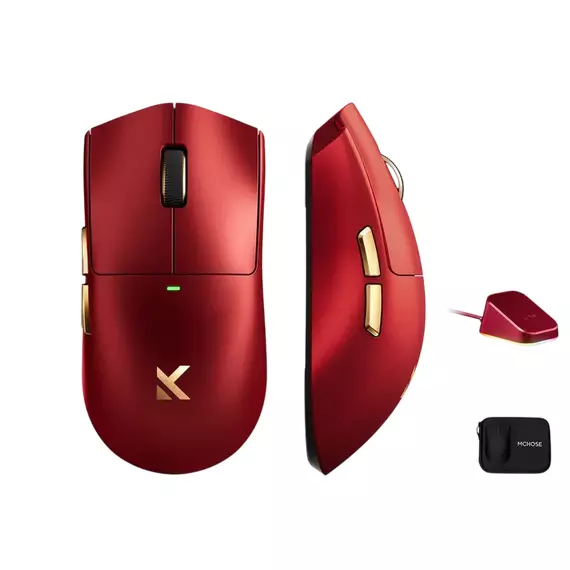 Gaming Mouse MCHOSE K7 Ultra, Iron Red, 4 image