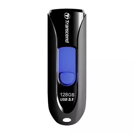 Memorie USB Transcend JetFlash 790, 128GB, Negru/Albastru, 4 image