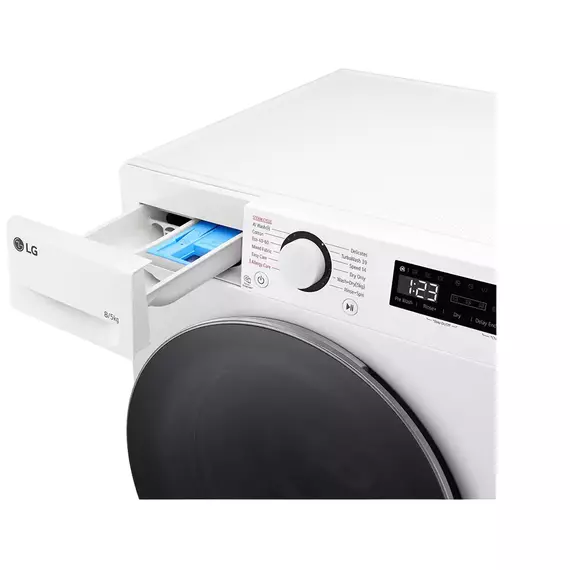 Mașină de spălat cu uscător LG F2DR509S1W, 9kg, Alb, 8 image