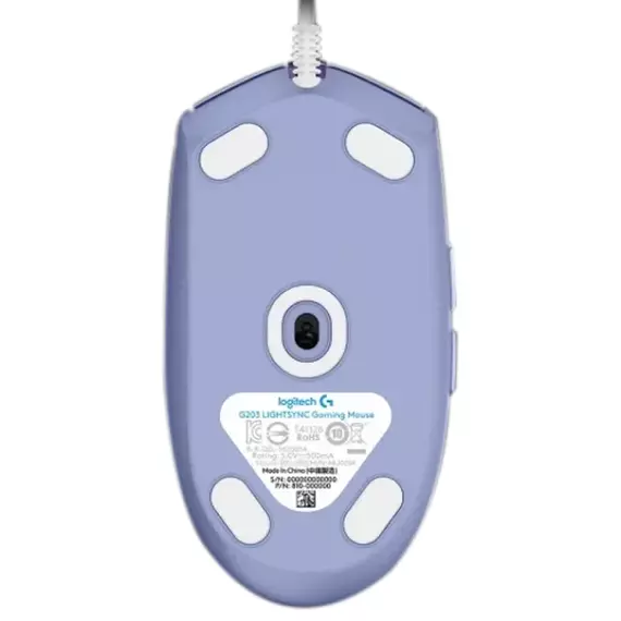 Gaming Mouse Logitech G102, Liliac, 5 image