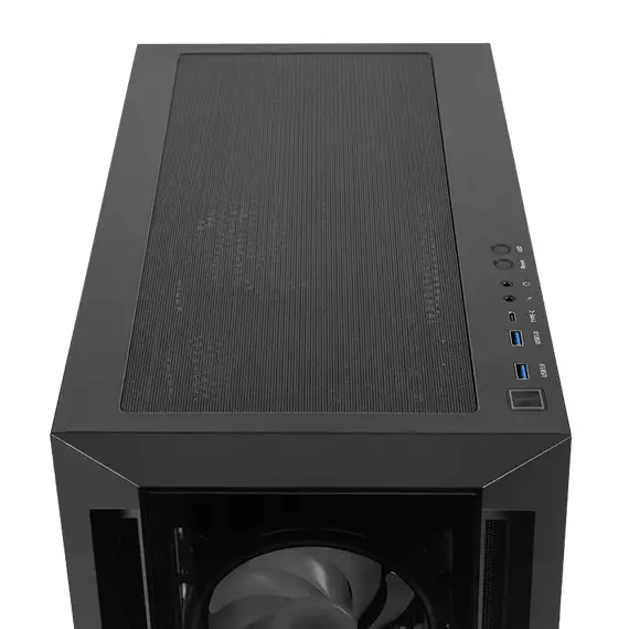 Carcasă PC Chieftec GA-01B-TG-OP, Midi-Tower, Fără PSU, Negru, 5 image