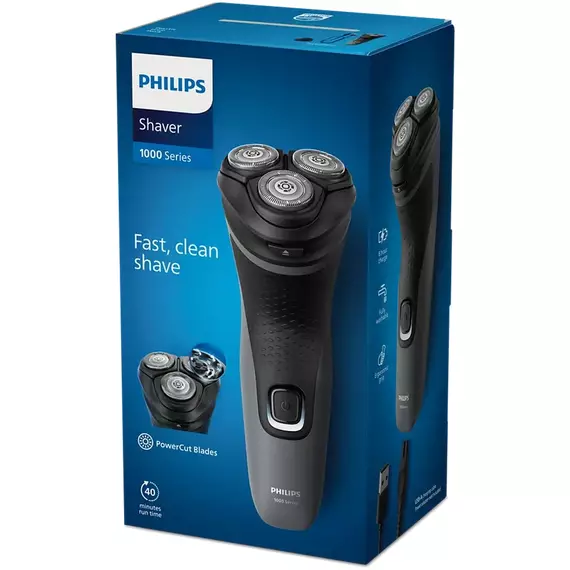 Aparat de ras electric Philips S1142/00, Negru | Gri, 4 image