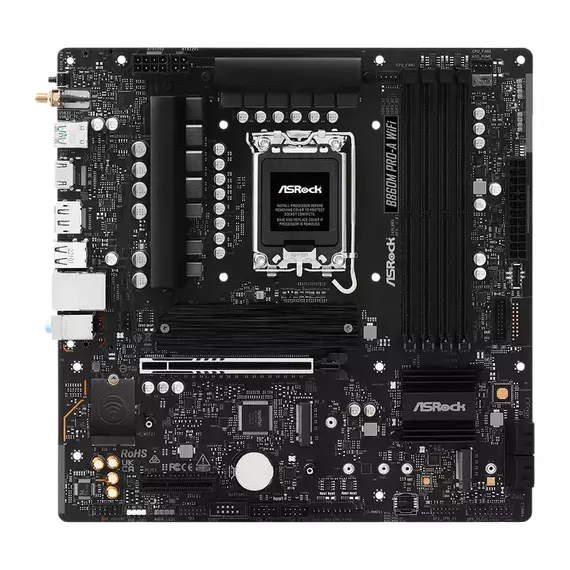 Placă de bază ASRock B860M PRO-A WIFI, LGA1851, Intel B860, Micro-ATX, 5 image