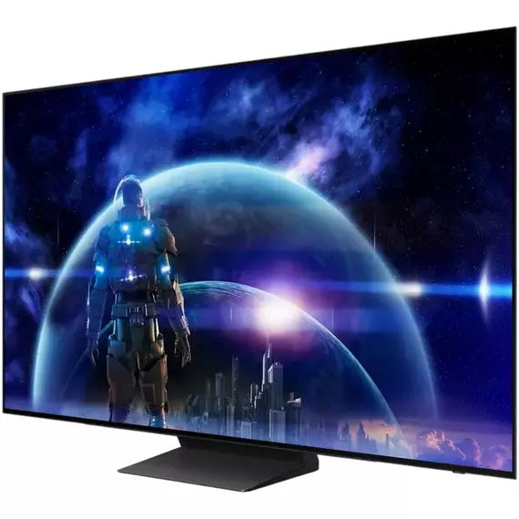 48" OLED SMART TV Samsung QE48S90HAEXUA, 3840x2160 4K UHD, Tizen, Negru, 2 image