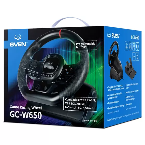 Baza Volanului SVEN GC-W650, Negru, 6 image