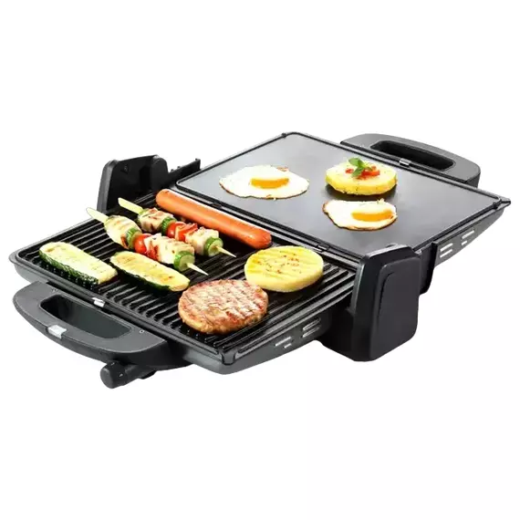 Grătar electric Gorenje CONTACT GRILL KR1800SDP, 1800W, Negru, 2 image
