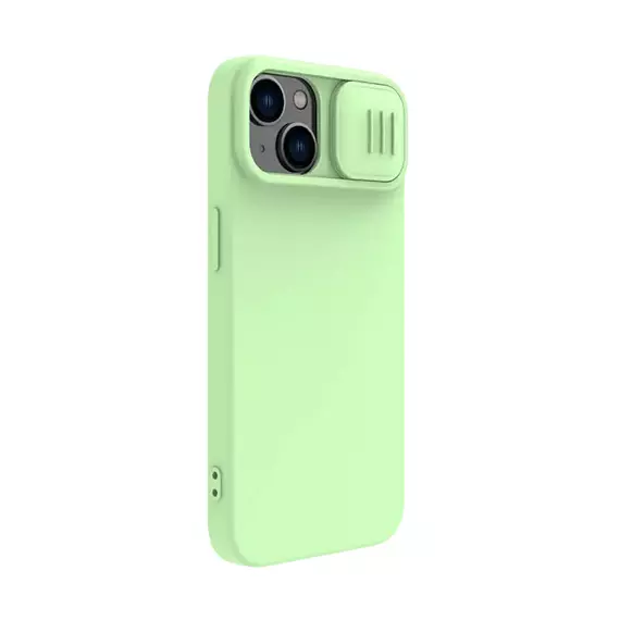 Husă Nillkin iPhone 14 Plus, CamShield Silky Silicone, Verde, 4 image