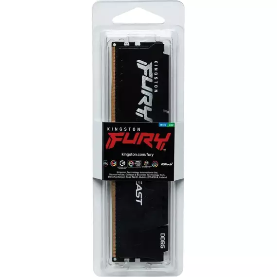 .32GB DDR5-5600MHz  Kingston FURY Beast (KF556C36BBE2-32), CL36-38-38, 1Rx8, 1.25V, AMD EXPO 1.1/Int, 6 image