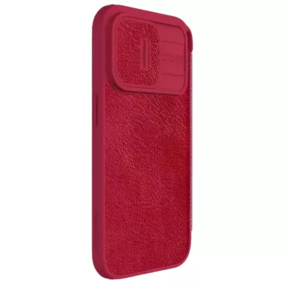 Husă tip carte Nillkin iPhone 15 Pro Max - Qin Pro, Roșu, 4 image