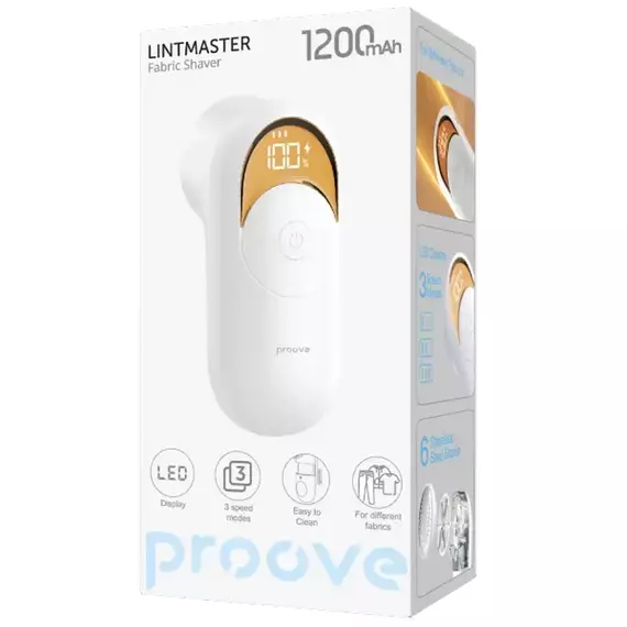 Aparat de curăţat scame Proove LintMaster, Alb, 3 image
