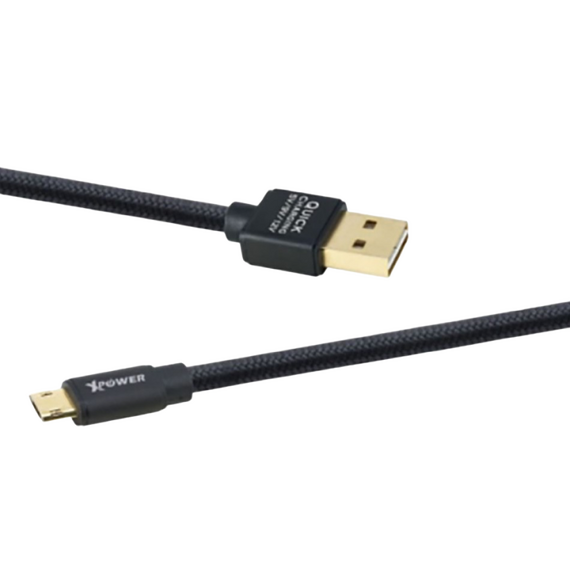 Cablu încărcare și sincronizare Xpower Micro cable Speed Cable, USB Type-A/micro-USB, 1,2m, Negru, 2 image