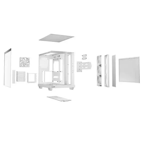 Carcasă PC be quiet! Ligh Base 500 LX White, Midi-Tower, Fără PSU, Alb, 4 image