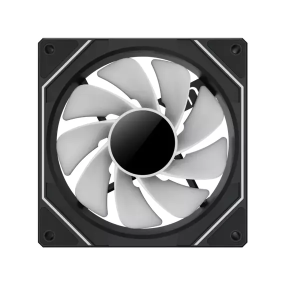 PC Case Fan GAMEMAX FN12A-S8I-R, Reversed, 120mm, ARGB, 24 LED, 9 blades, PWM, 