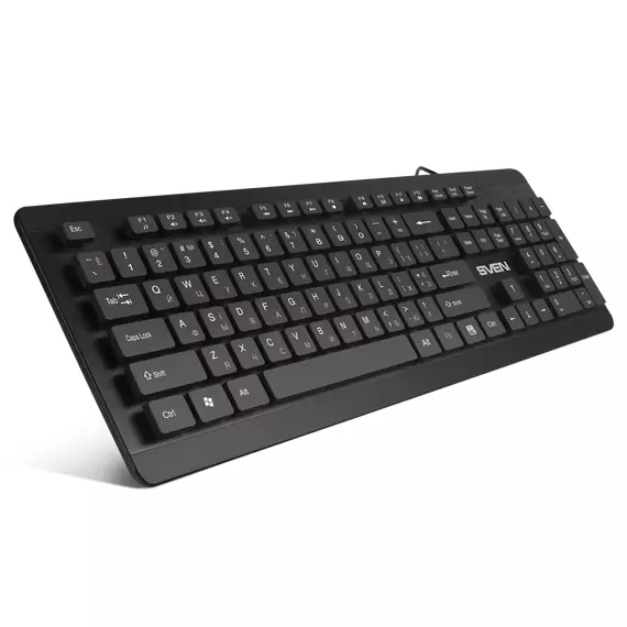 Tastatură SVEN KB-E5700H, Cu fir, Negru, 3 image
