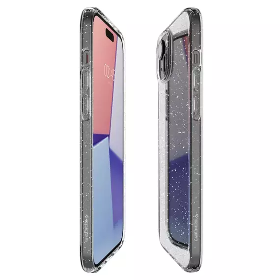Husă Spigen iPhone 15 Plus Liquid Crystal, Cristal cu sclipici, 6 image