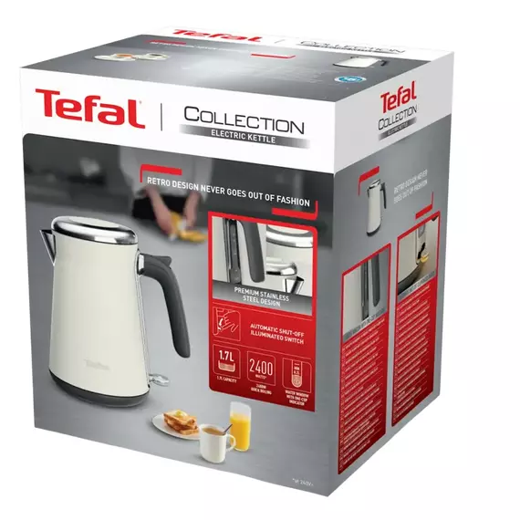 Fierbător electric Tefal KI666AE0, Alb, 3 image