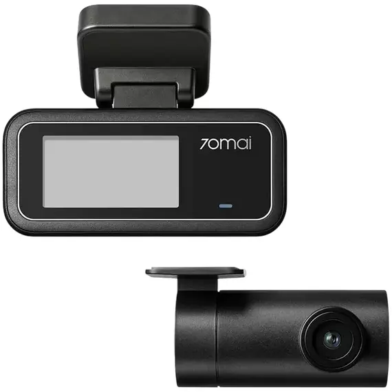 70mai Dash Cam A410 Neo with RC21 Rear Cam, Black, 3 image