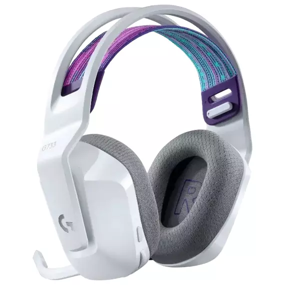 Căști gaming Logitech G733, Wireless/Cu fir, Alb, 5 image