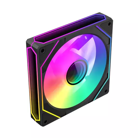 PC Case Fan GAMEMAX FN12A-S8I-R, Reversed, 120mm, ARGB, 24 LED, 9 blades, PWM, 
