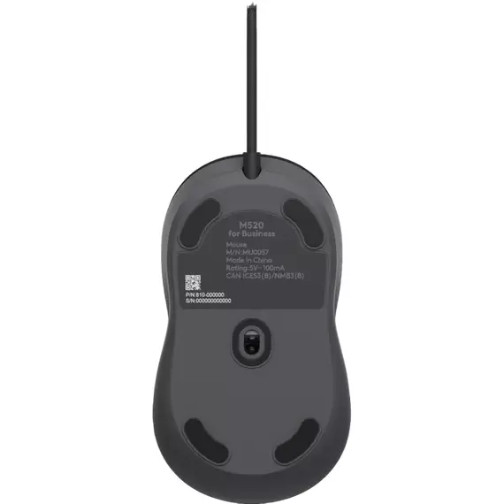 Mouse Logitech M520, Grafit, 6 image