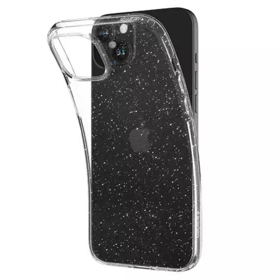 Husă Spigen iPhone 15 Plus Liquid Crystal, Cristal cu sclipici, 4 image