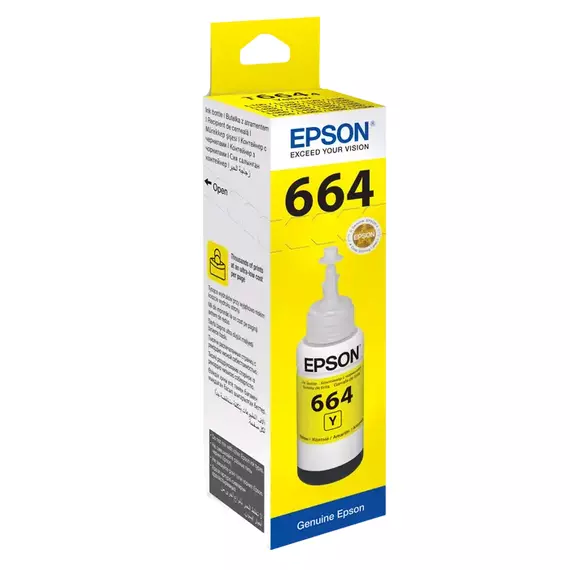 Recipient de cerneală Epson T664, 70ml, Galben, 4 image