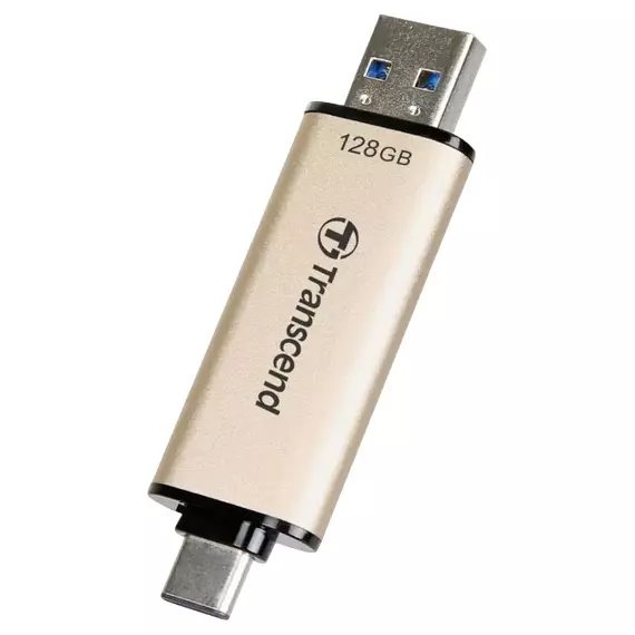 Memorie USB Transcend JetFlash 930C, 128GB, Auriu, 4 image
