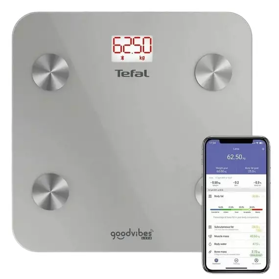 Cântar de podea Tefal BM9600S1, Argintiu, 2 image